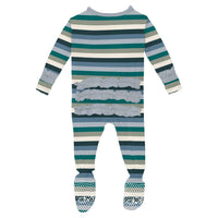 Kickee - Kids' Ruffle Footie with Snaps
