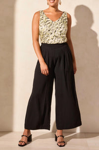Tribal - Elastic Waistband Flowy Pant