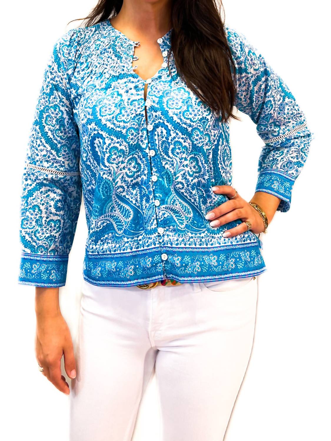 La Plage - Hannah Top Effervescent Paisley