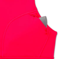 BROOKS Drive 3 Pocket Run Bra in hyper pink - women's intimate - view 4