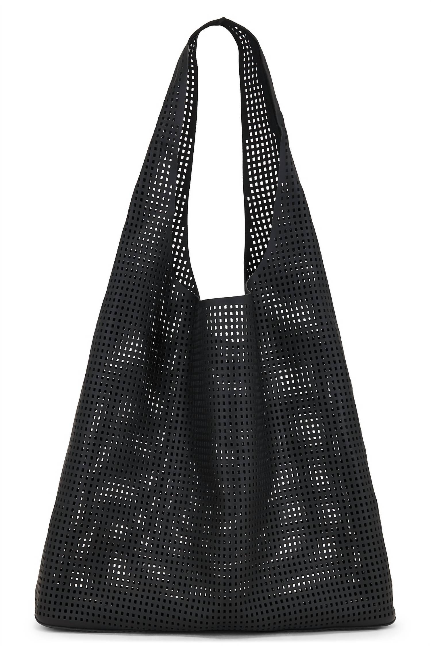 St. Agni - Women's Perforated Soft Leather Tote Bag