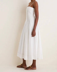 Moon River - Kaye Pleated Front Detail Midi Dress