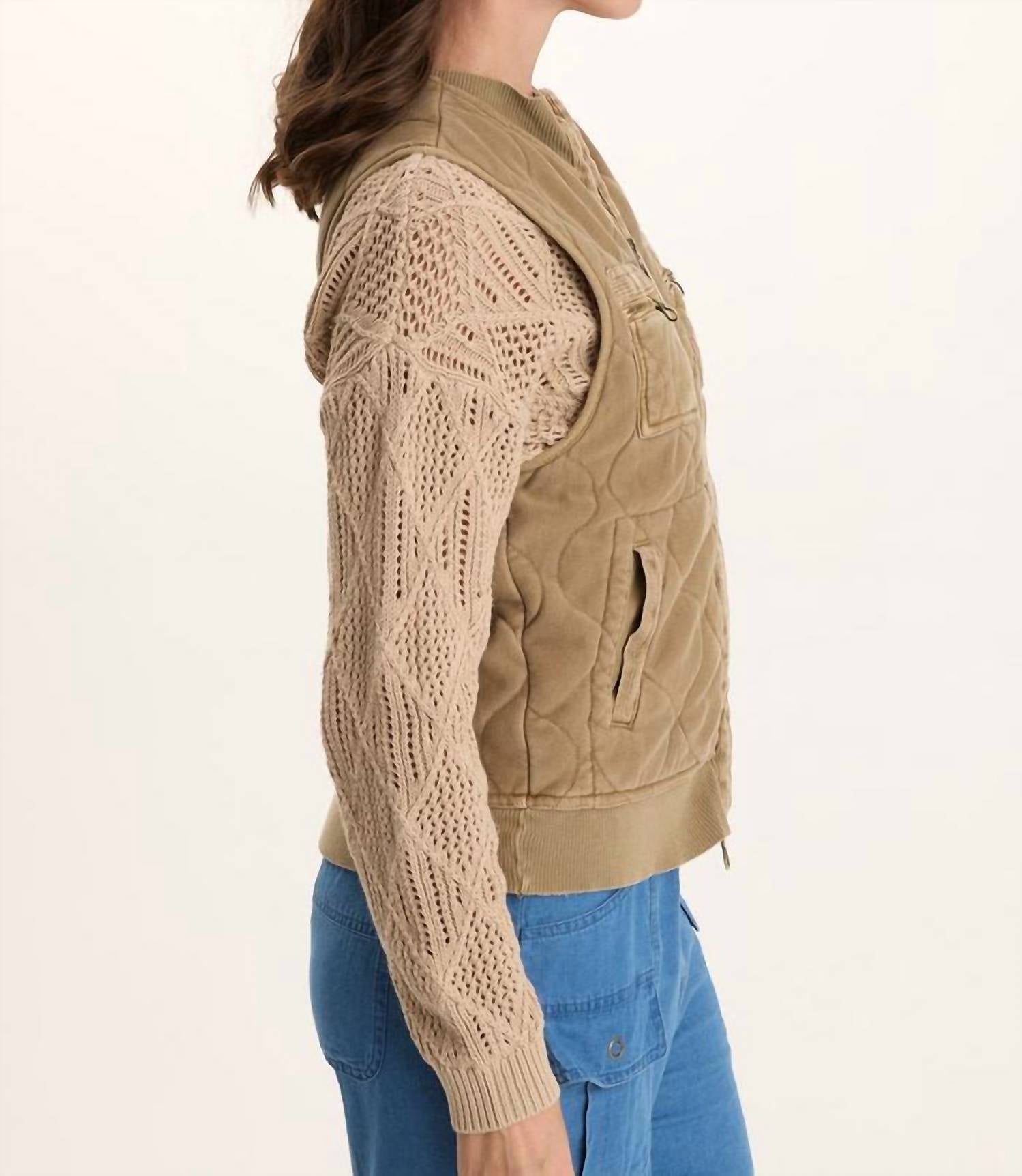 Xcvi - Aeric Quilted Zipper Pocket Vest