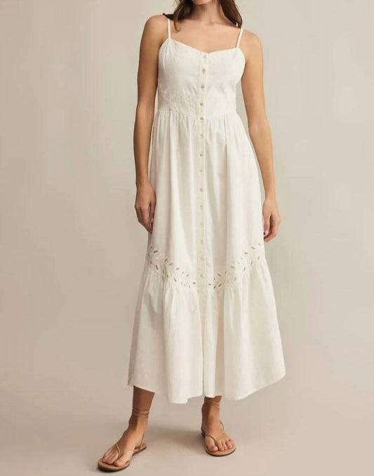 Z Supply - Citadelle Embroidered Linen Maxi Dress