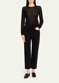 Frame - Sheer Stripe Sweater