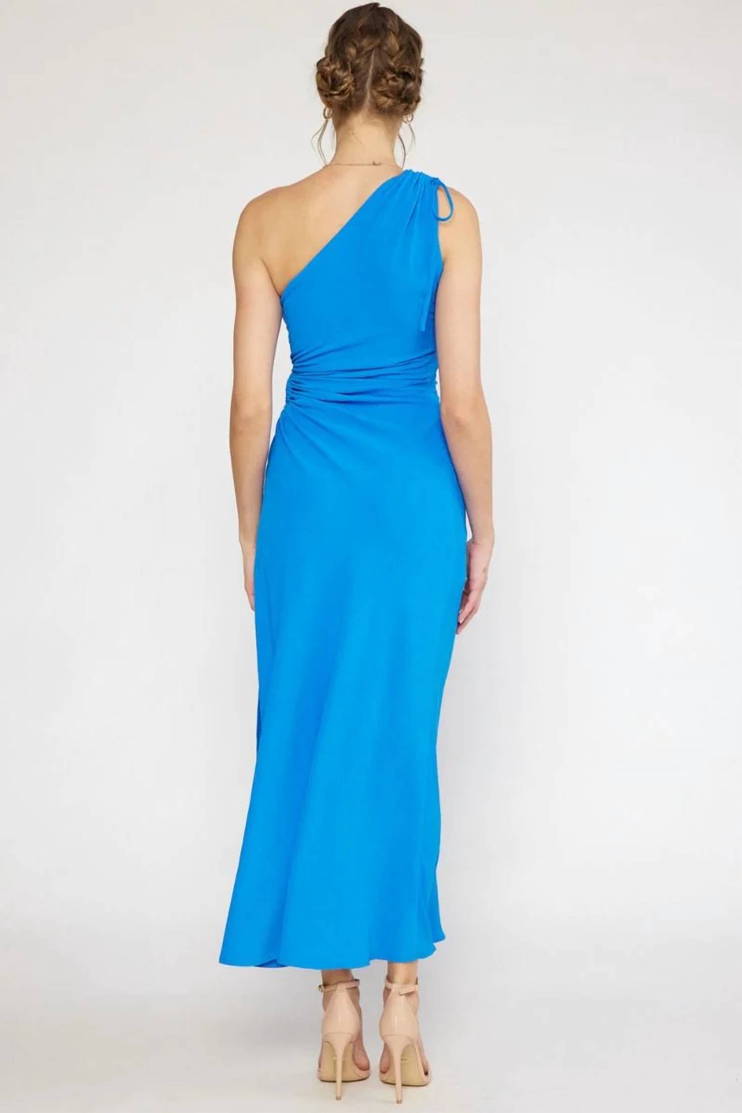 Entro - Cut-out One Shoulder Dress