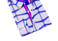 Eight X - Men's Button Down Print Shirt With Trim