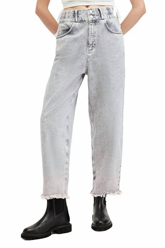 Allsaints - Hailey Frayed Hem Denim Straight Jean