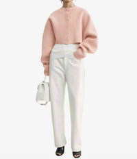 Toteme - Cropped Oversized Cardigan