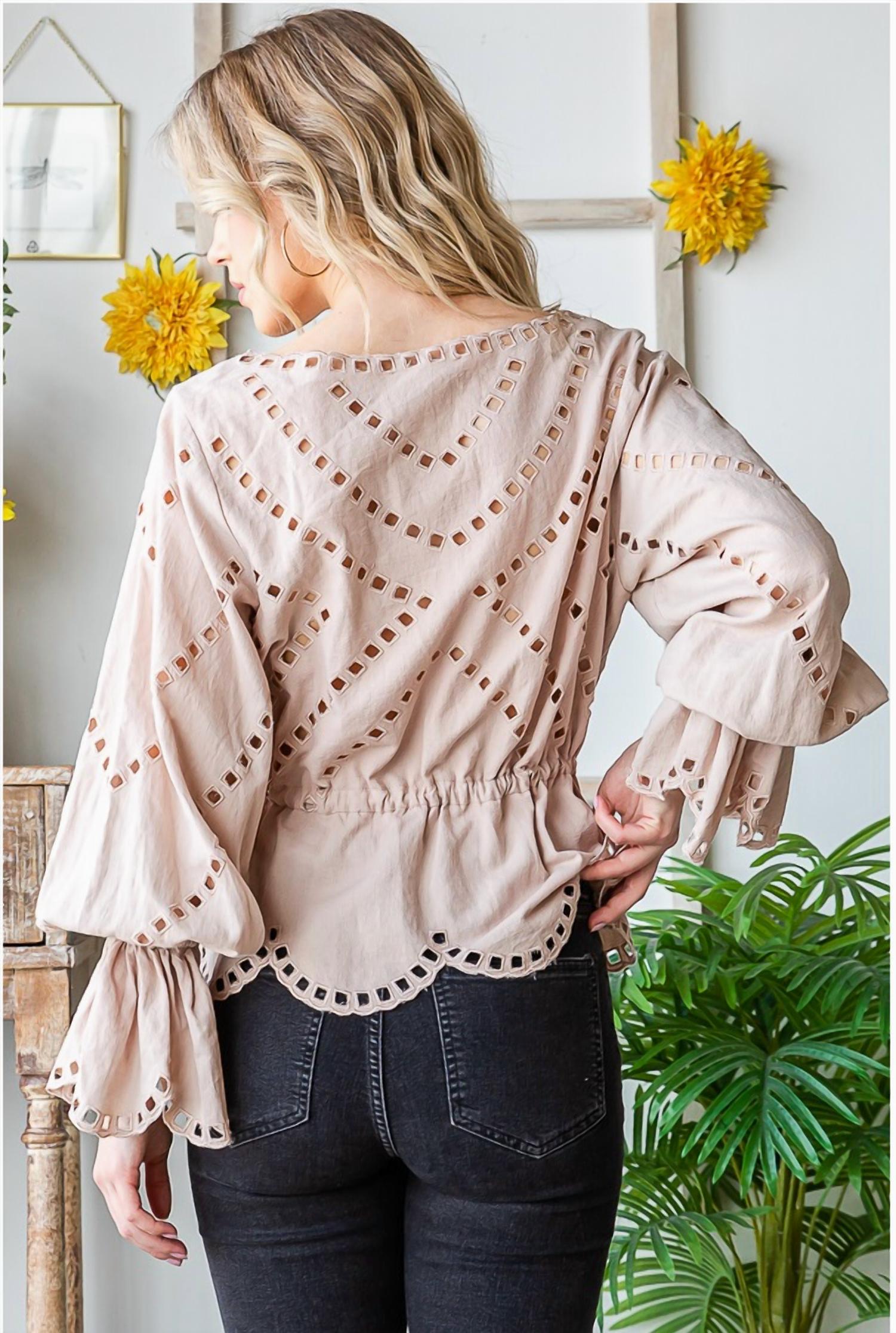 Oli & Hali - Coco Peasant Top