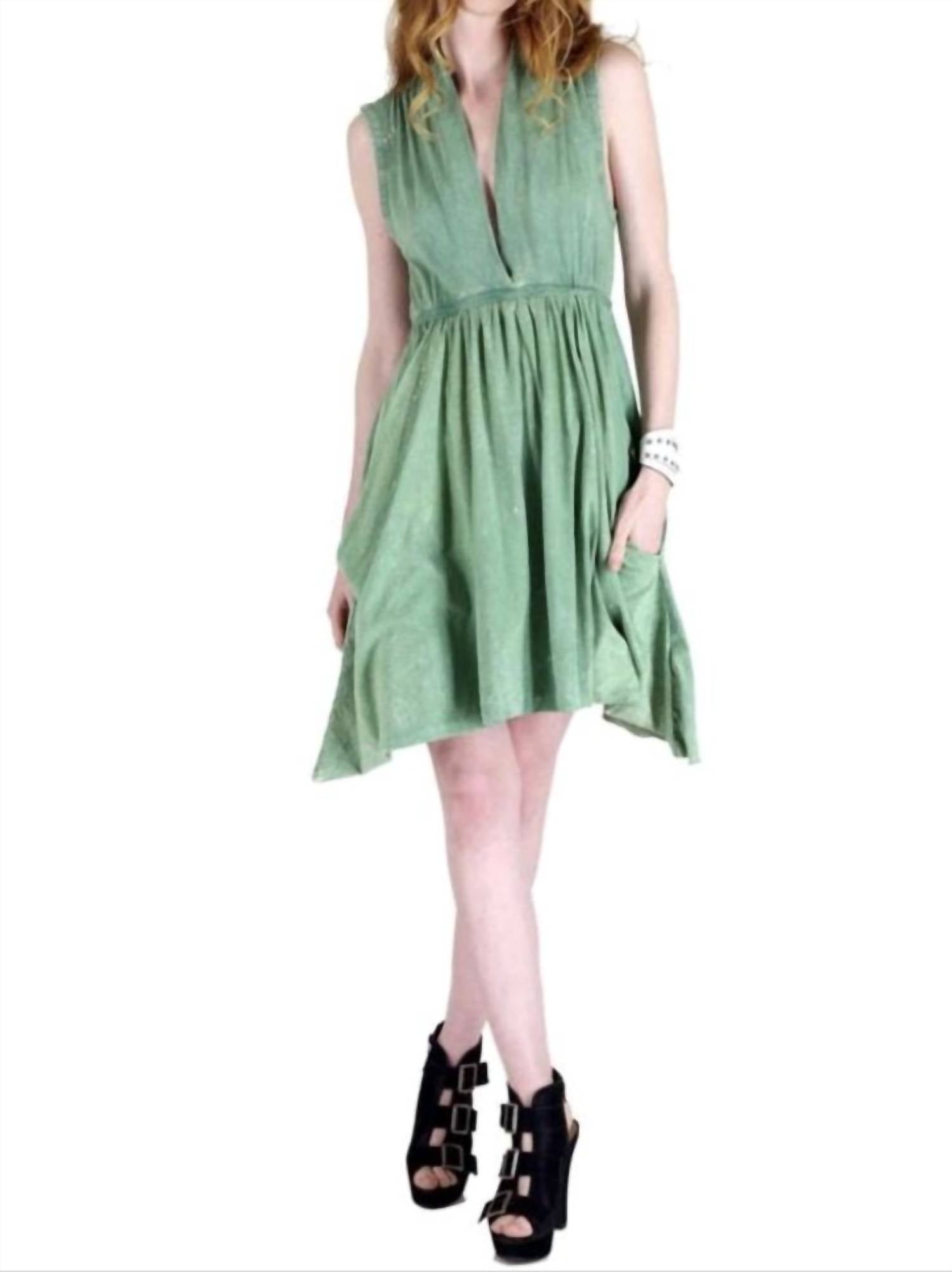 Tough Luv - Grecian Goddess Pocket Dress