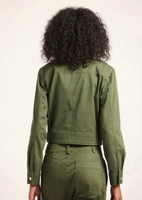 Derek Lam 10 Crosby - Celinora Cotton Drill Cropped Jacket