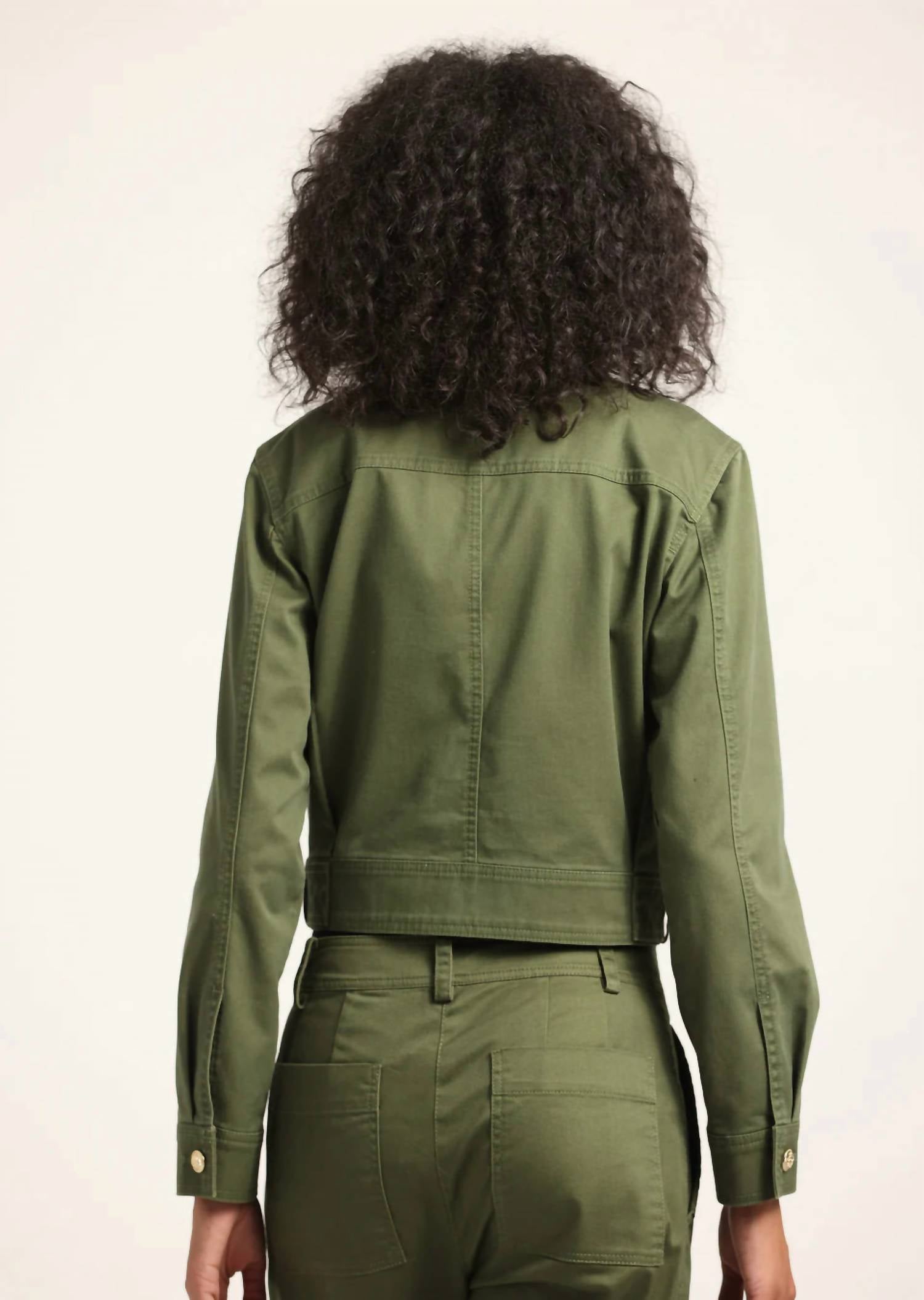 Derek Lam 10 Crosby - Celinora Cotton Drill Cropped Jacket