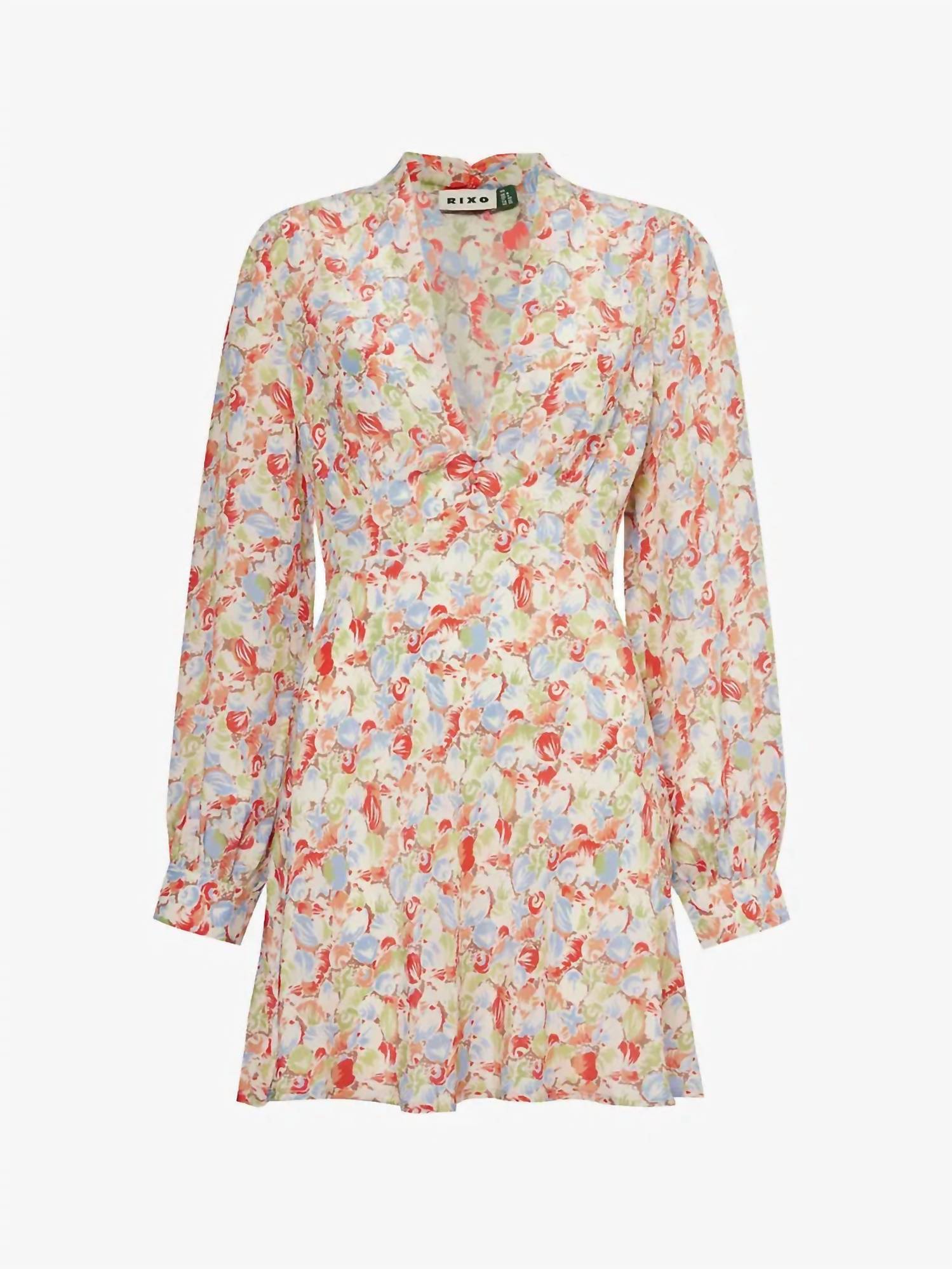 Rixo - Hebe V-neck Floral Mini Dress