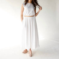 Sage The Label - Deja Vu Bubble Maxi Skirt