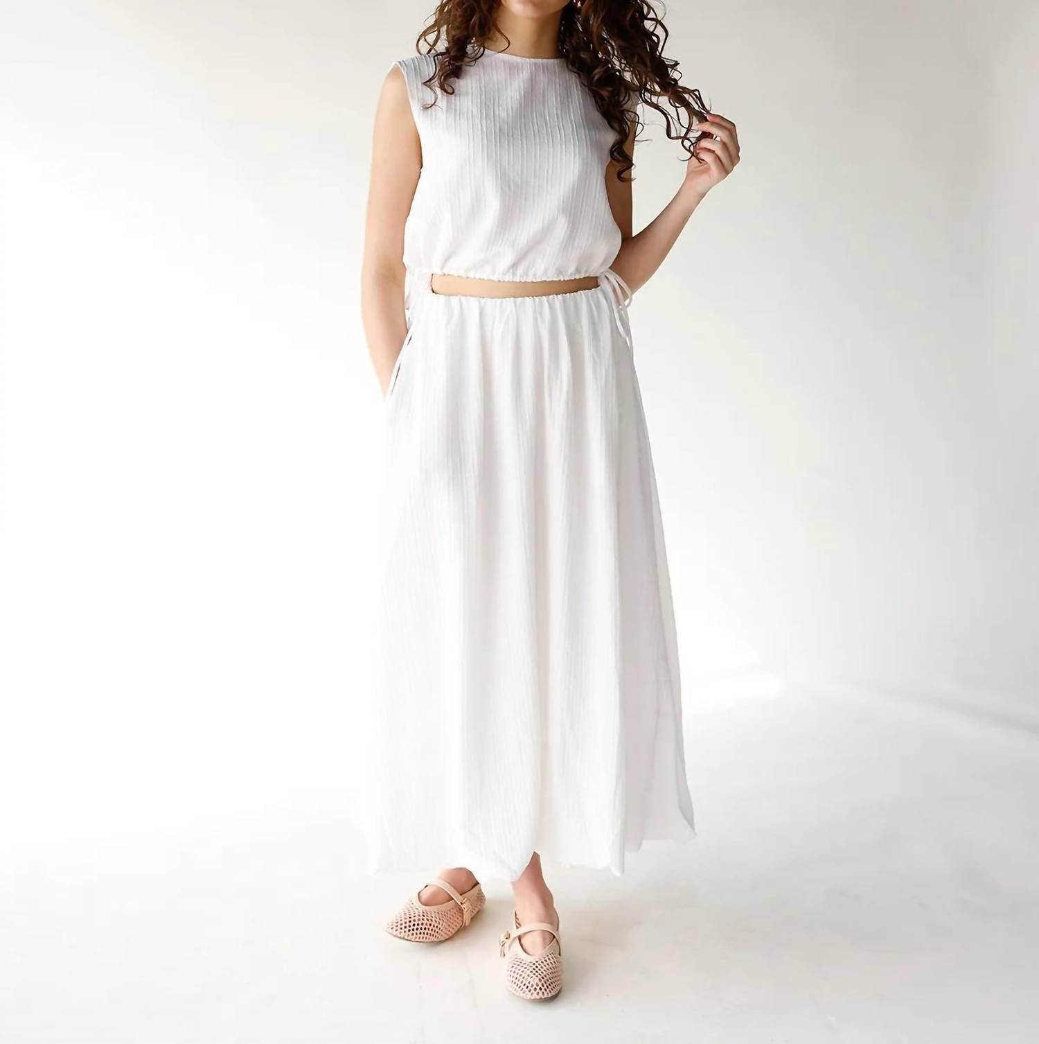 Sage The Label - Deja Vu Bubble Maxi Skirt