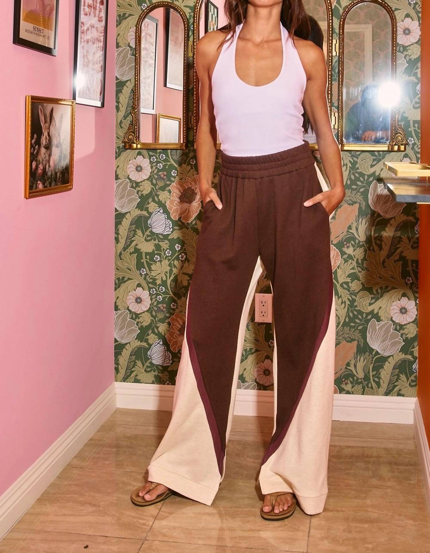 Bucketlist - Contrast Detail Sweatpants