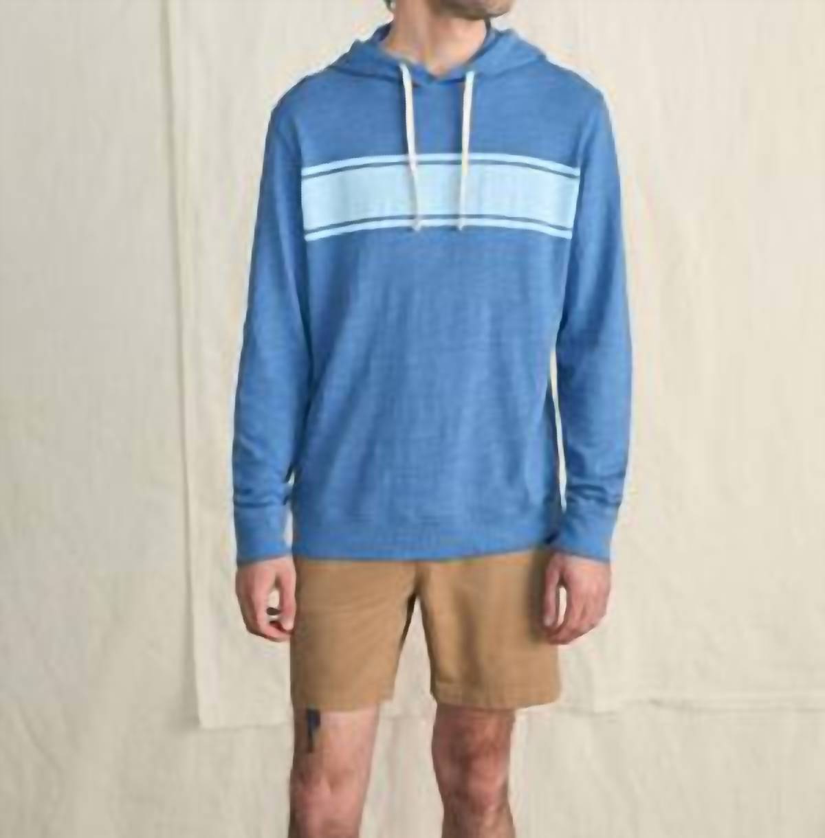 Faherty - Surf Stripe Slub Hoodie