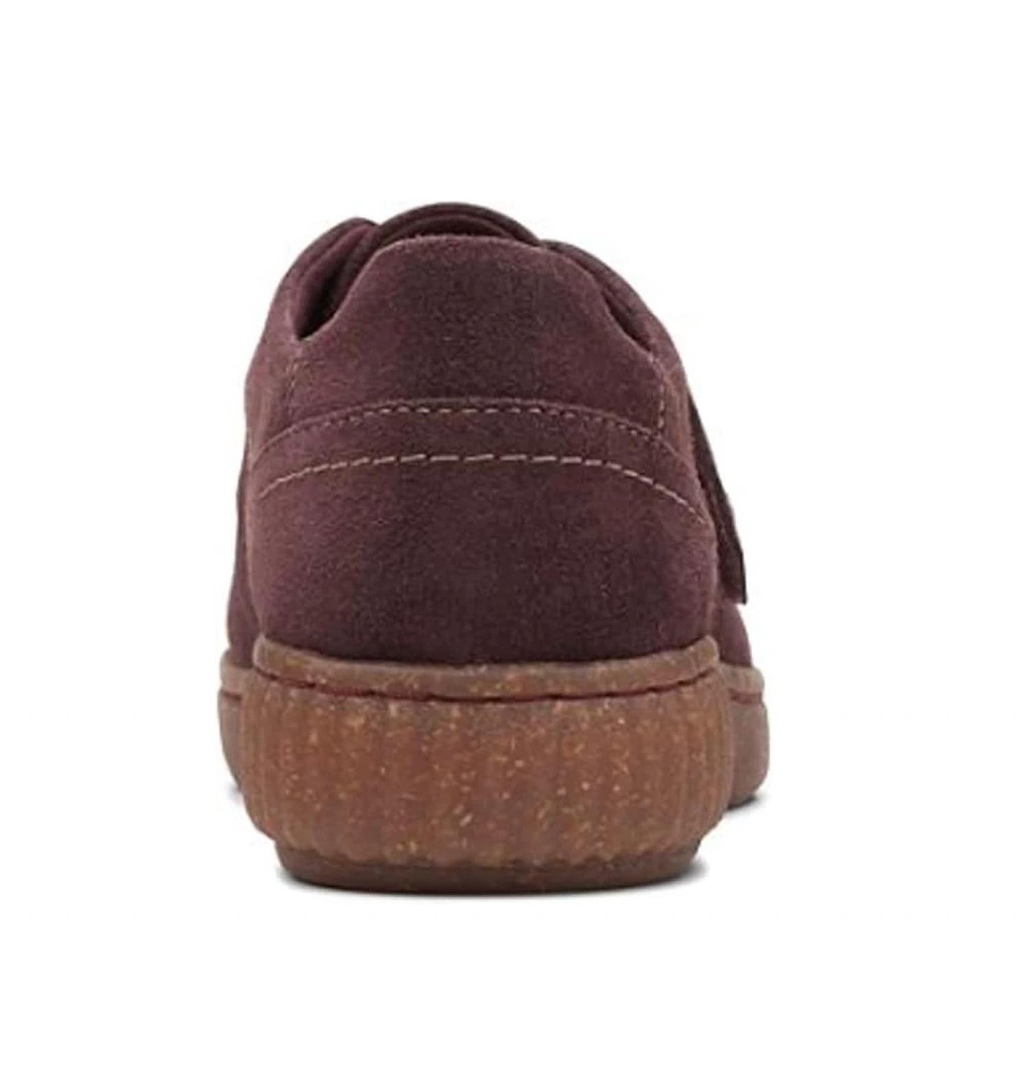 Clarks Women's Caroline Holly Oxford Shoes in burgundy suede - women's sneaker - view 6
