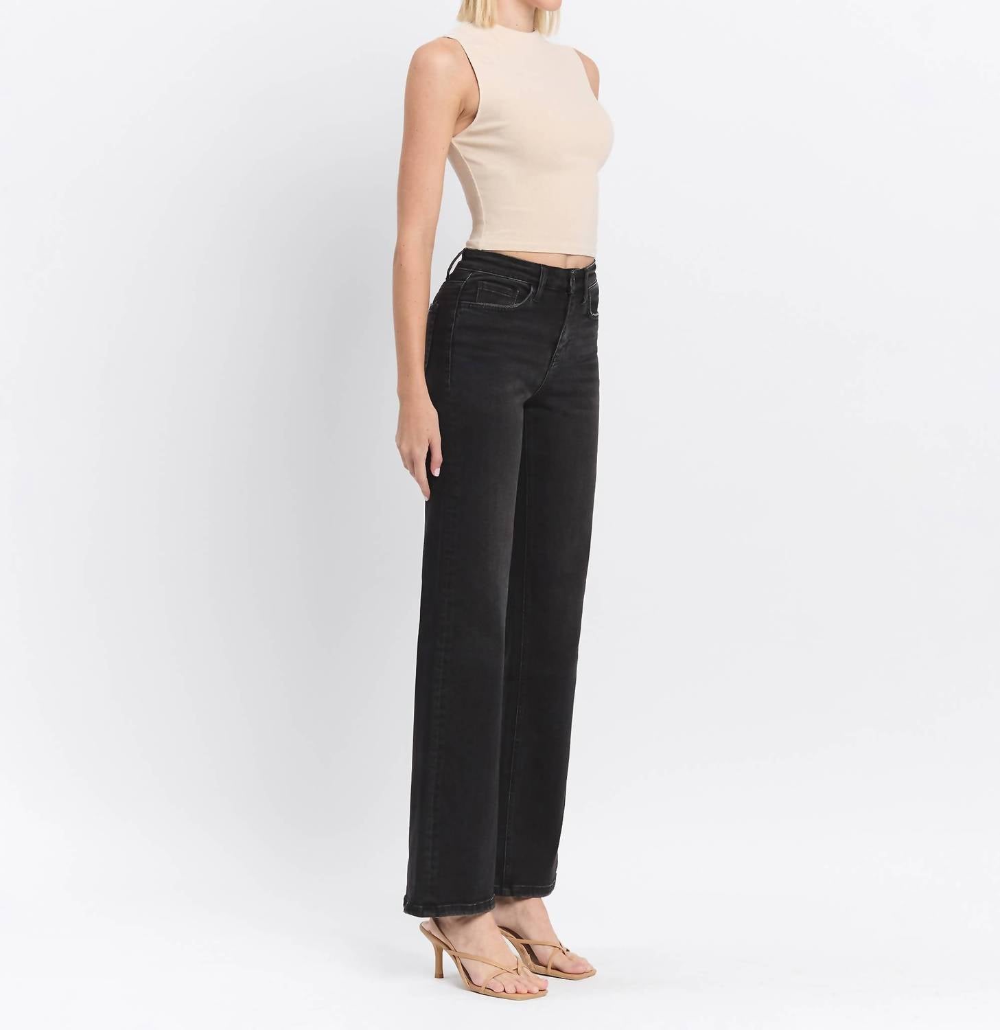 Flying Monkey - High Rise Loose Fit Jeans
