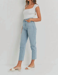 Just Black Denim - High Rise Perfect Mom Jean