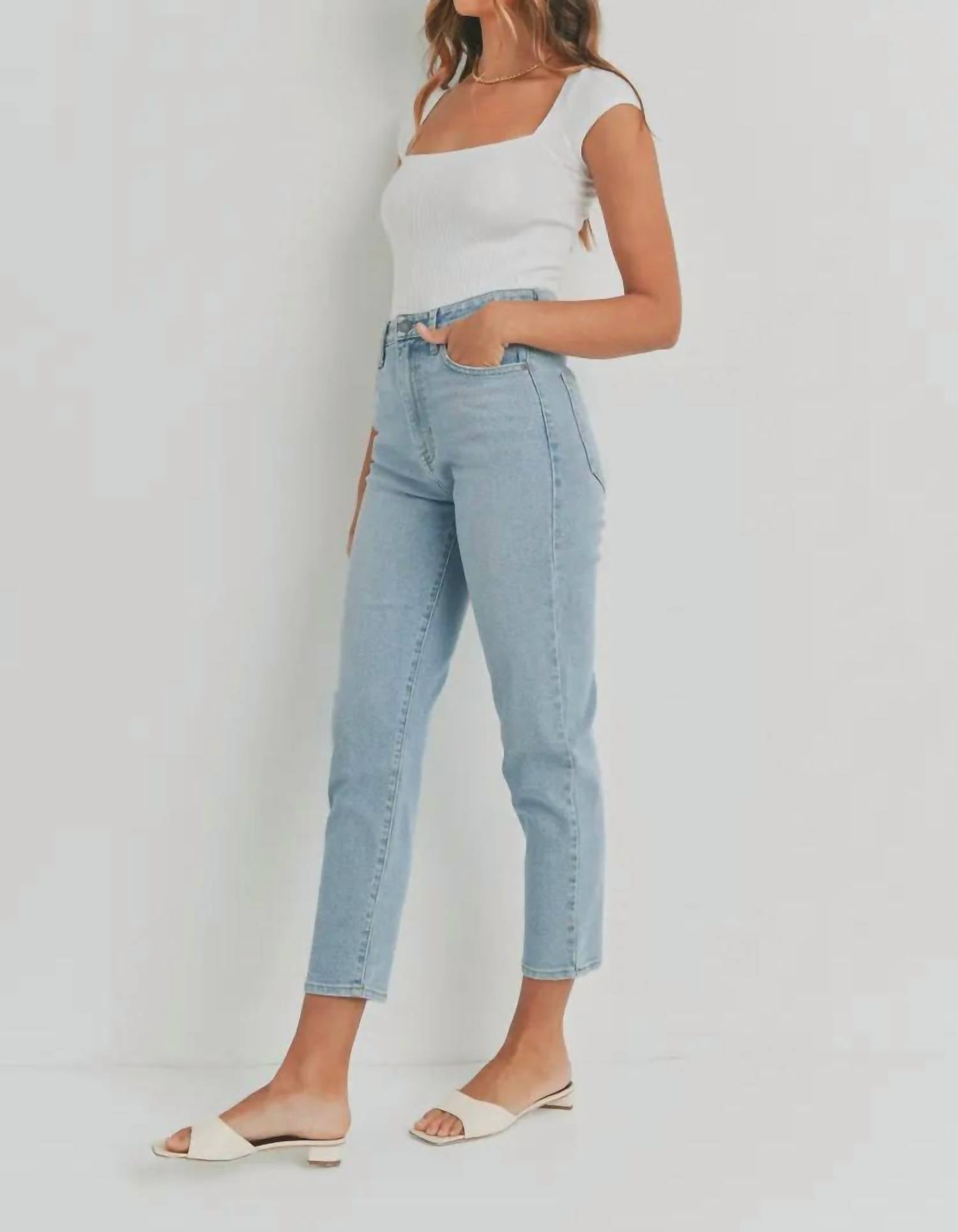 Just Black Denim - High Rise Perfect Mom Jean