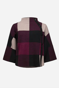 Joseph Ribkoff - Dolman Sleeve Knit Top With Button Detail