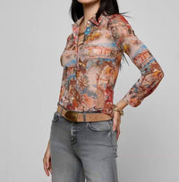 L'Agence - Indiana Mesh Blouse