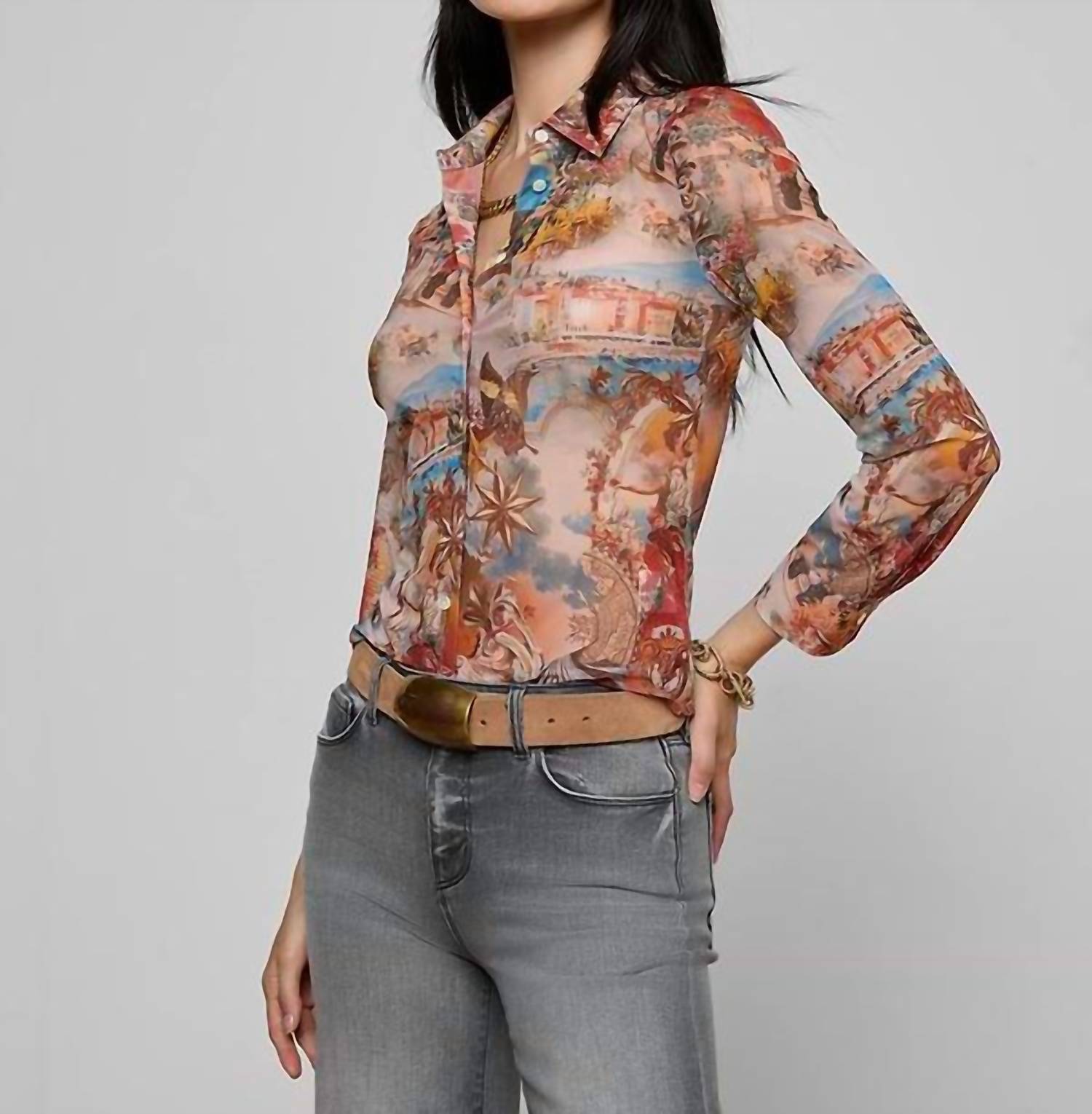 L'Agence - Indiana Mesh Blouse