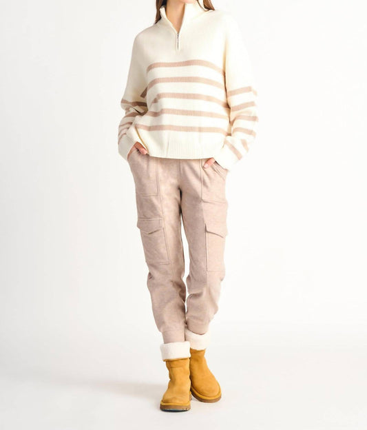 Dex - Half Zip Stripe Sweater