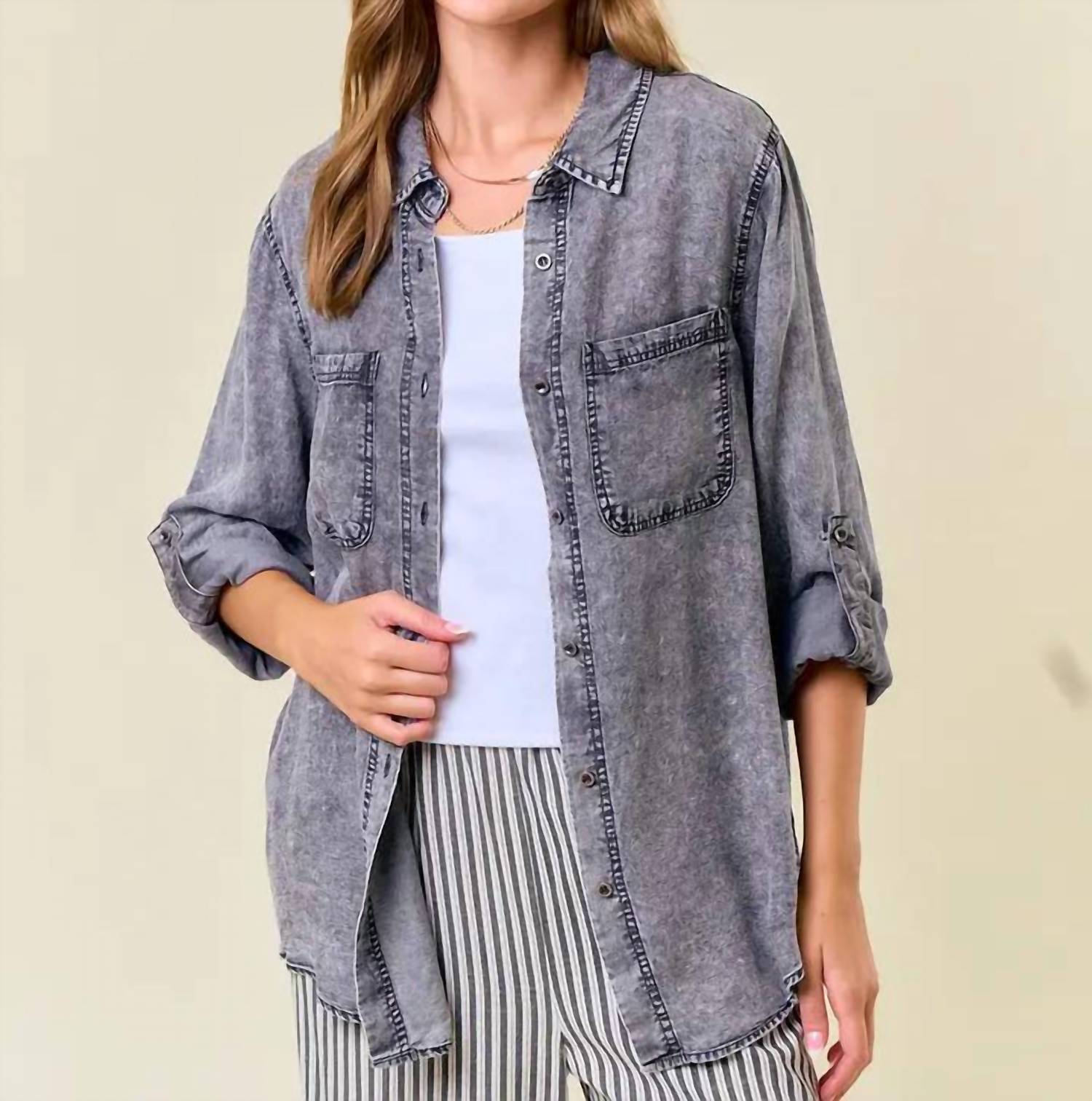 Doe And Rae - Chambary Shirt With Pockets