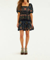 Farm Rio - Stitched Garden Mini Dress