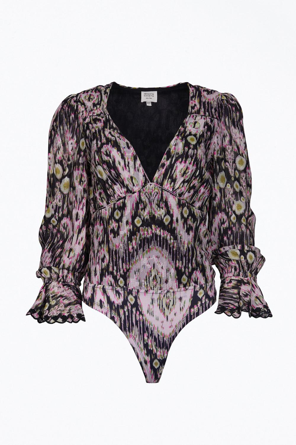 KARI PRINTED GEORGETTE BODYSUIT