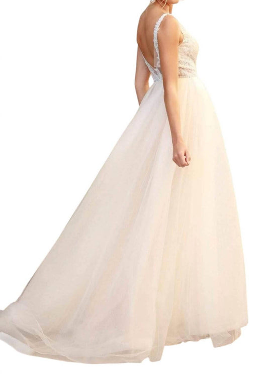 Nox Anabel - Lace Applique A-Line Dress