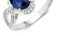 Diana M Jewels - Women's Oval Natural Sapphire Fashion Ring (2.33 Ct) - Classic Plus