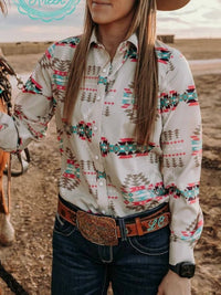 Sterling Kreek - Lesson In Leavin’ Snap Front Long Sleeve Top