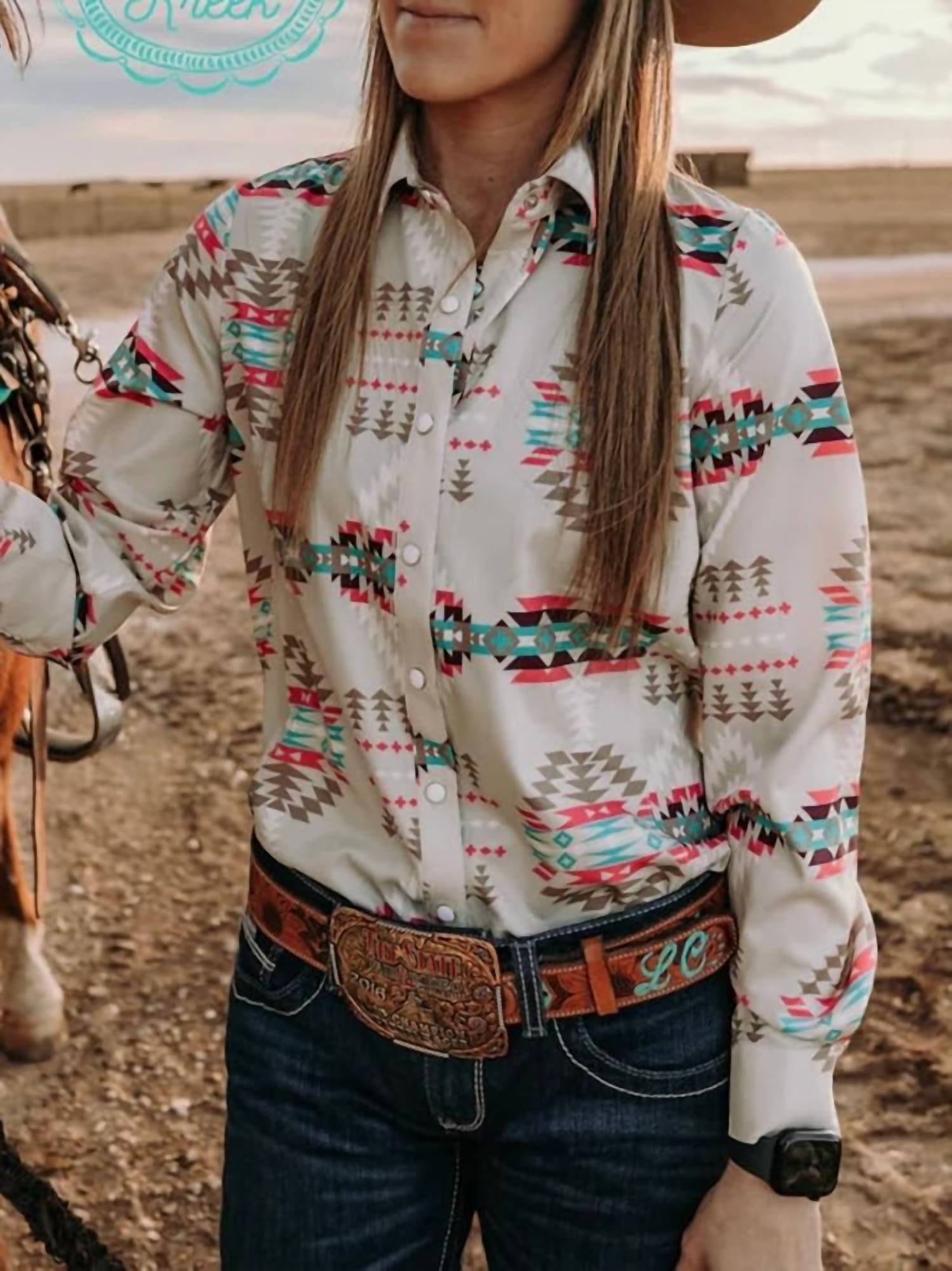 Sterling Kreek - Lesson In Leavin’ Snap Front Long Sleeve Top