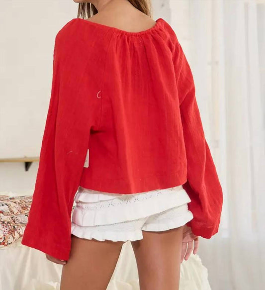 Bucketlist - Tie Front Blouse