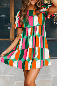 Kentce Fashion - Puff Sleeve Short Dress