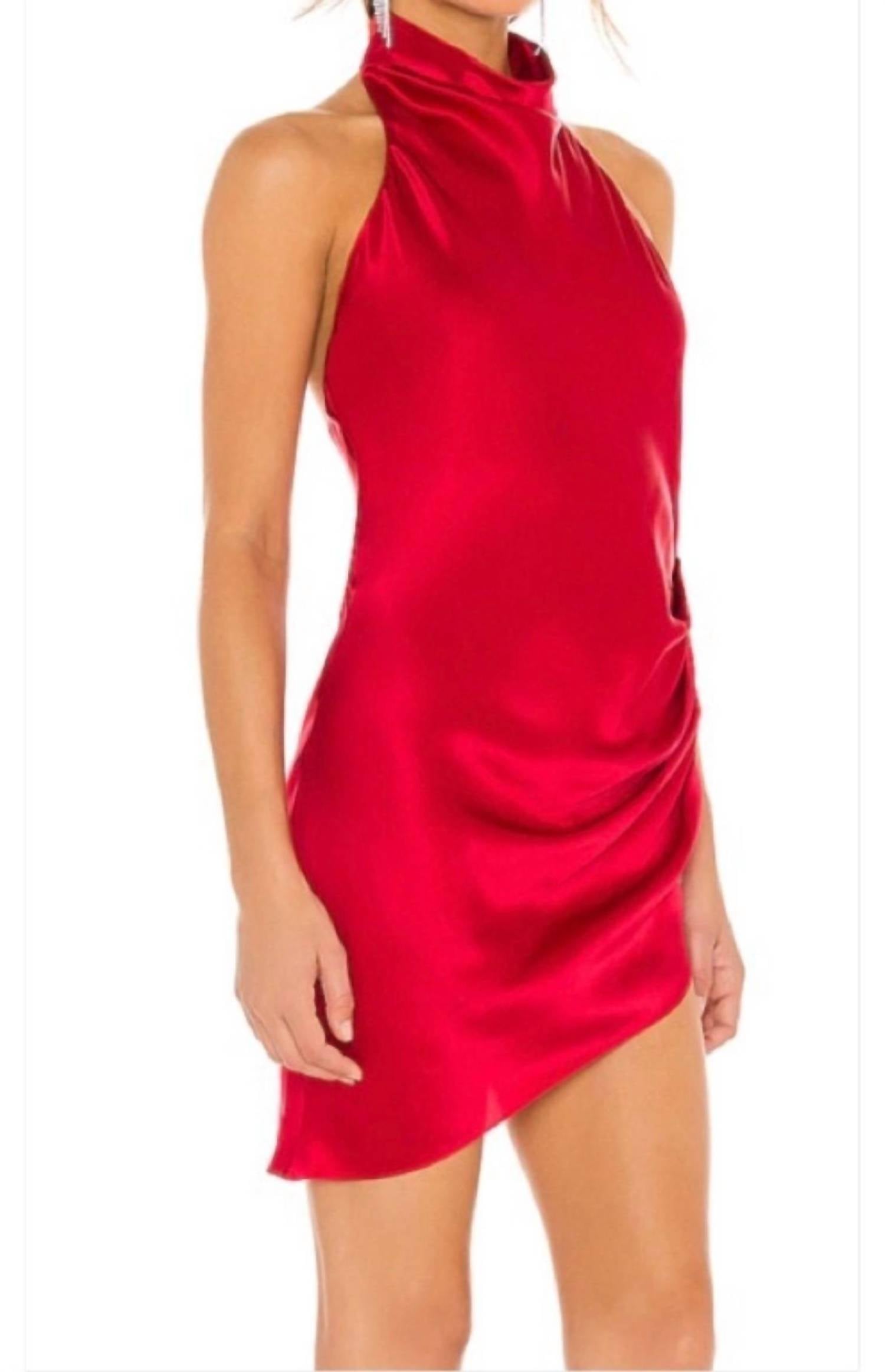 Amanda Uprichard - Samba Russian Silk Halter Mini Dress