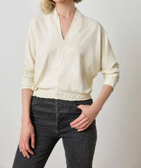 Lilla P - Shawl Collar Wedge Top