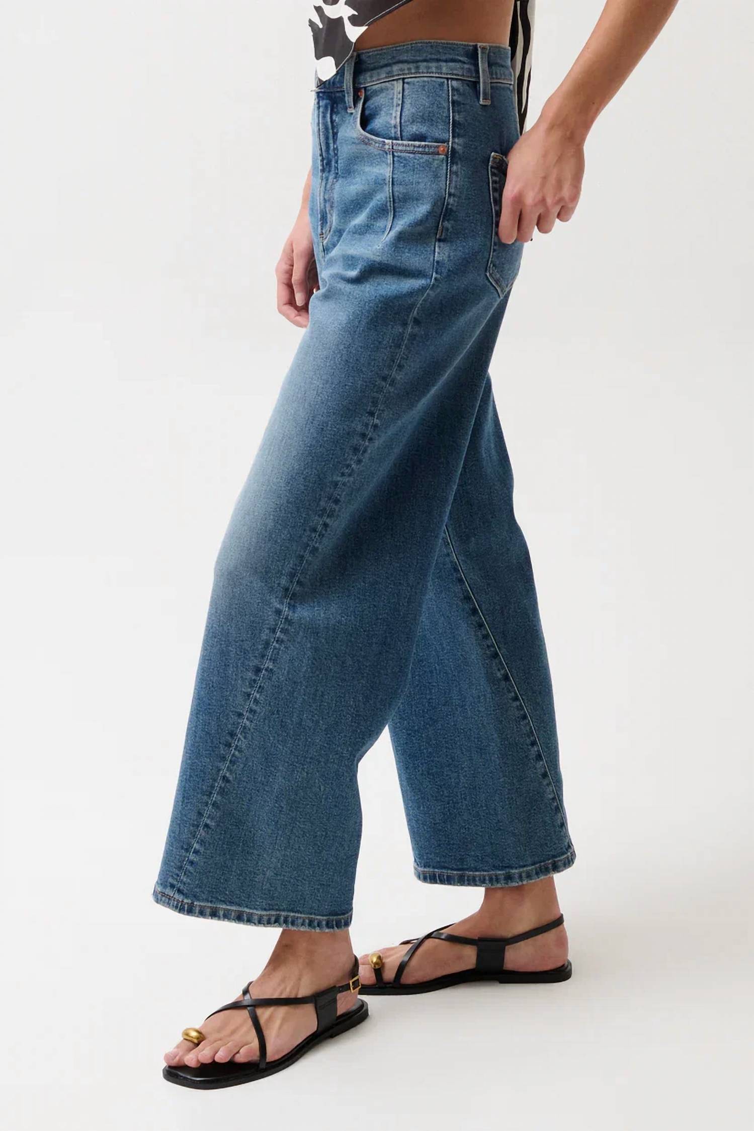 Pistola - Kyra High Rise Bowed Leg Jeans