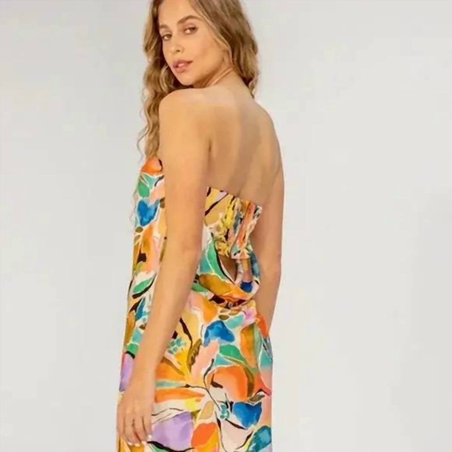 Lavender Brown - Blair Halter Mini Dress