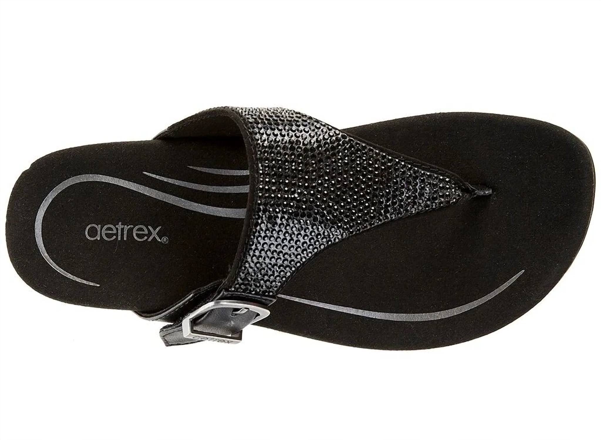 Aetrex - Women's Rae Sparkle Thong Sandal