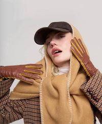 Echo - Women's Colorblock Leather Gloves