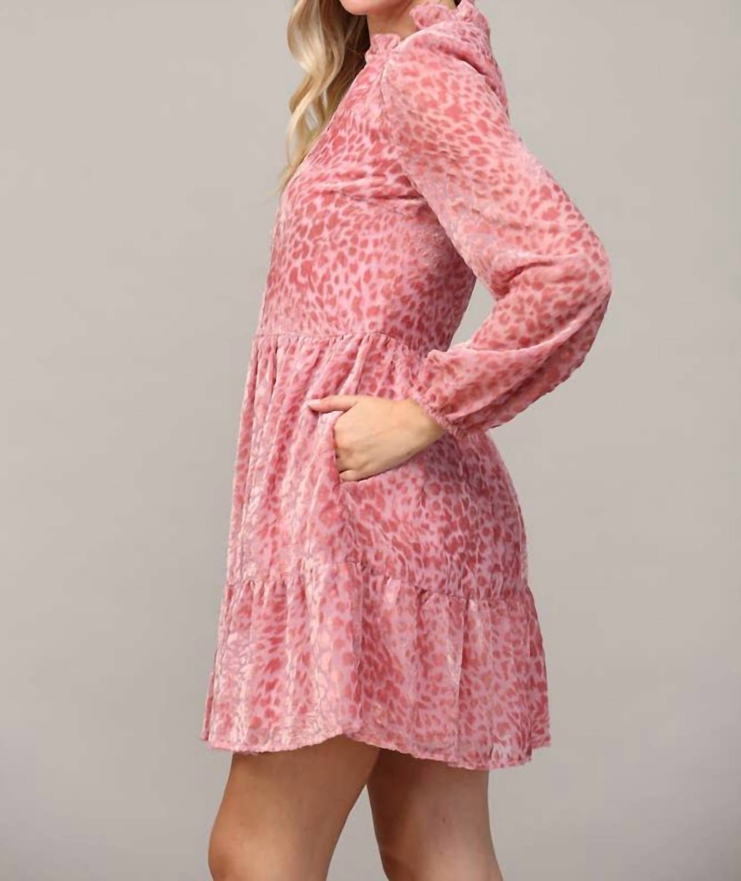 Fate - Cleo Burnout Leopard Dress