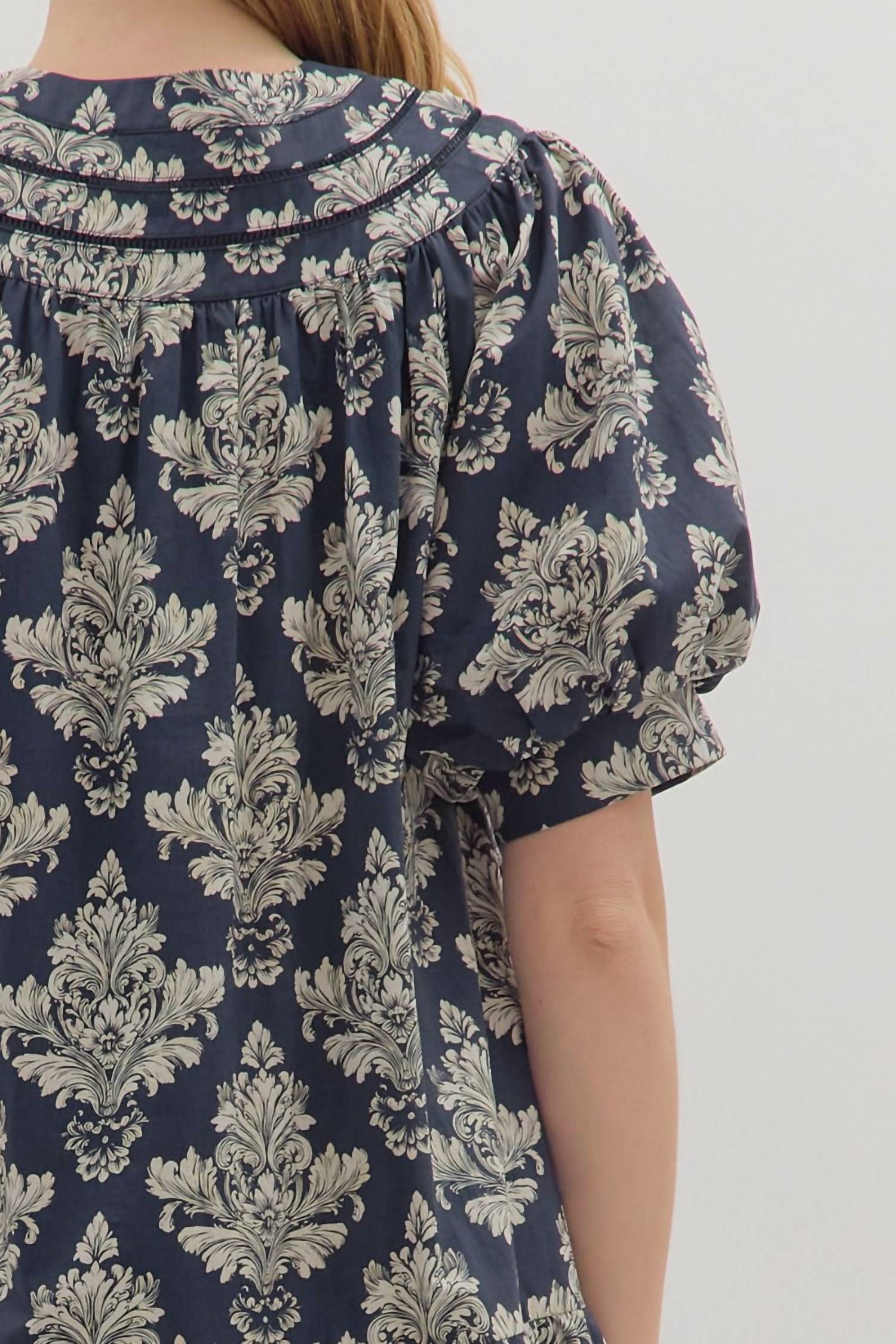 Entro - Baroque Print Mini Dress