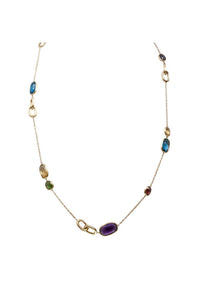 Marco Bicego - Women's 18k Mixed Gemstones Murano Link Necklace