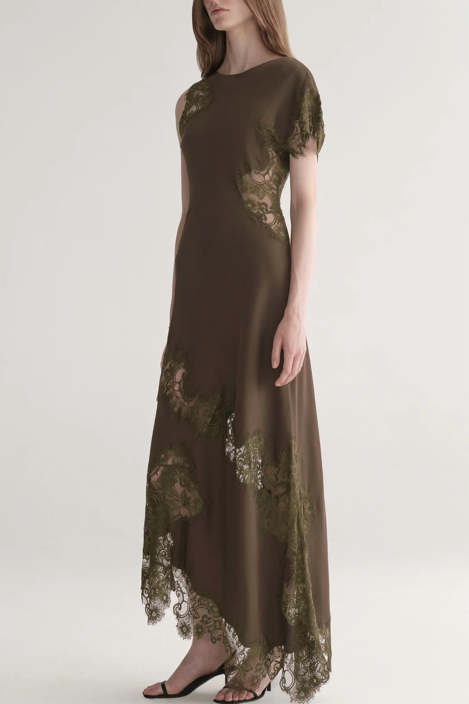 A.L.C. Alessia Dress in military - women's dress - detail view