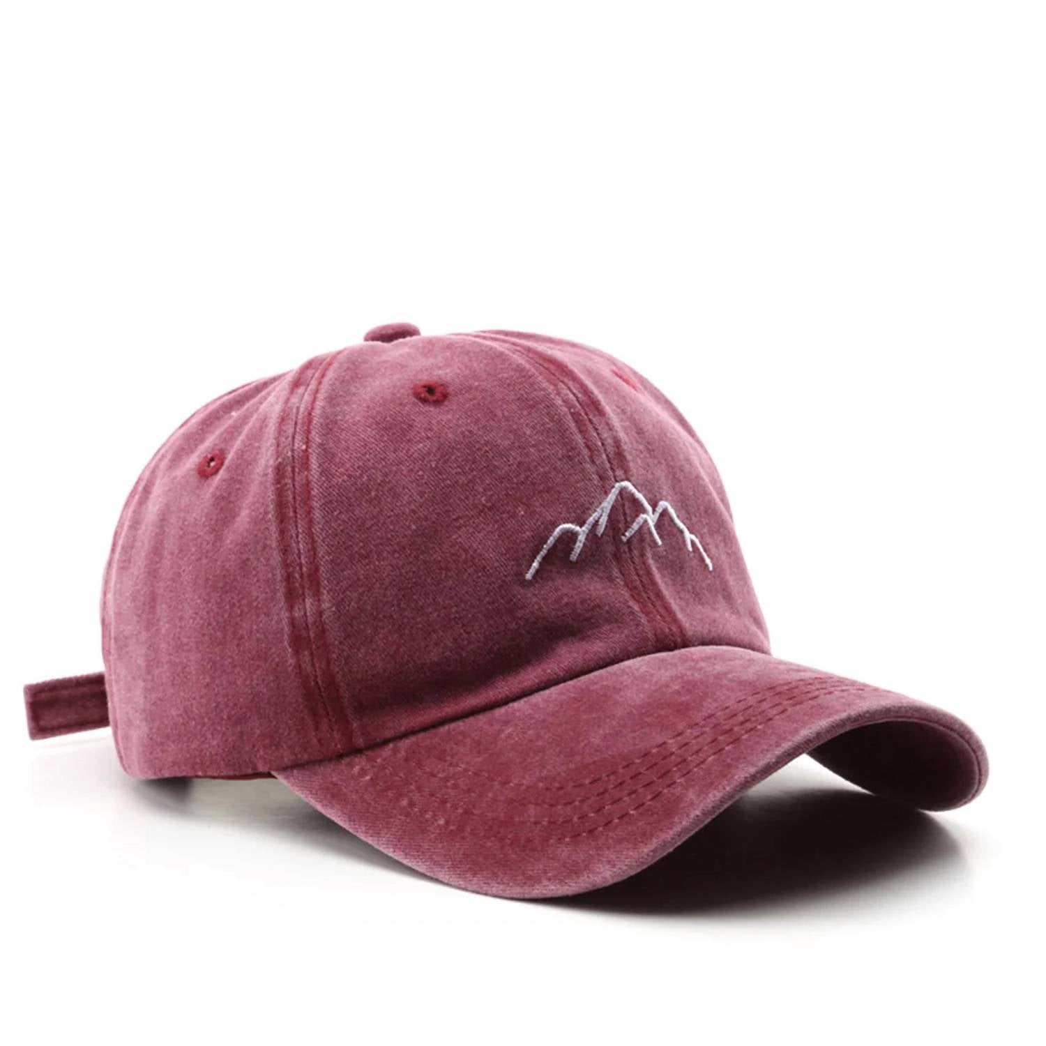 Accity - Women's Vintage Washed Distressed Mountain Embroidery Cap